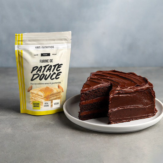 Gâteau au chocolat à la farine de patates douces