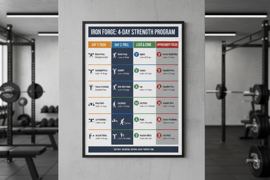 Élaborer un programme de musculation sur 4 jours. Quels muscles entraîner et quels exercices effectuer ?