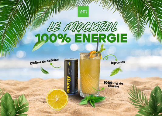 RECETTE – Mocktail YAM Energy & agrumes