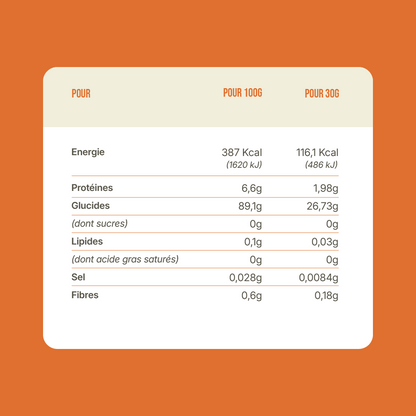 Farine de patate douce