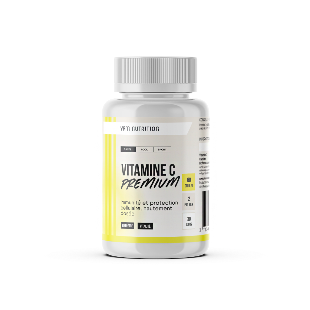 Vitamine C Premium YAM Nutrition - pot de 60 gélules