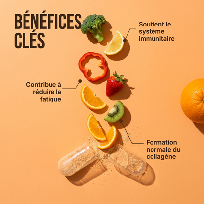 Vitamine C – bénéfices clés