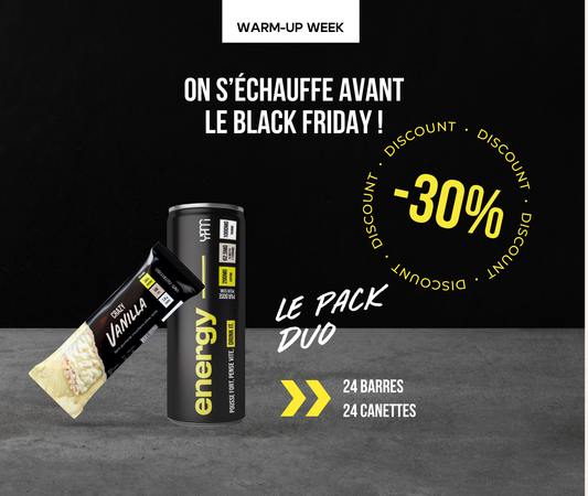Offre Warm up Week Duo canette / barre