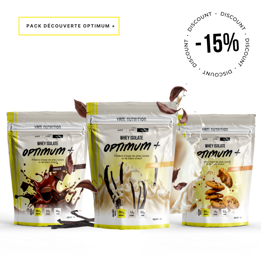 PACK DÉCOUVERTE WHEY ISOLATE OPTIMUM+