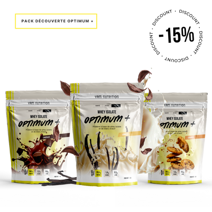 PACK DÉCOUVERTE WHEY ISOLATE OPTIMUM+