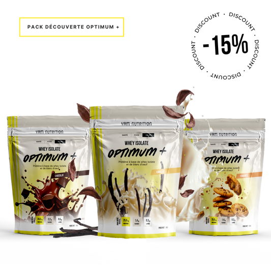 PACK DÉCOUVERTE WHEY ISOLATE OPTIMUM+